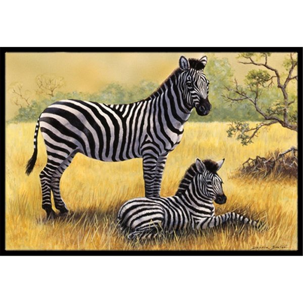 Micasa Zebras by Daphne Baxter Indoor or Outdoor Mat, 24 x 36 MI252920